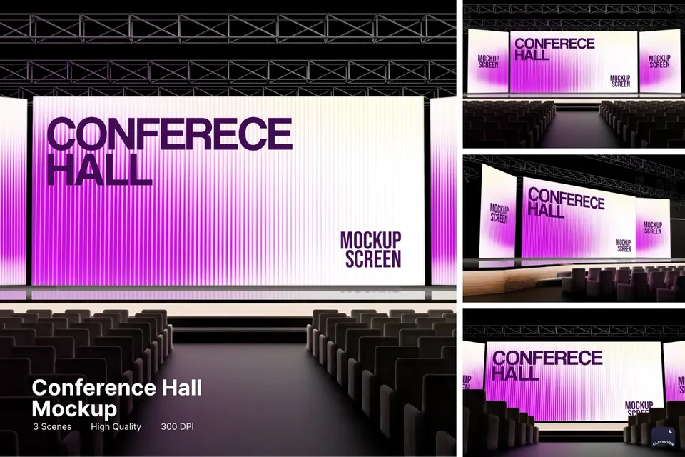 Conference Hall Stage Mockup