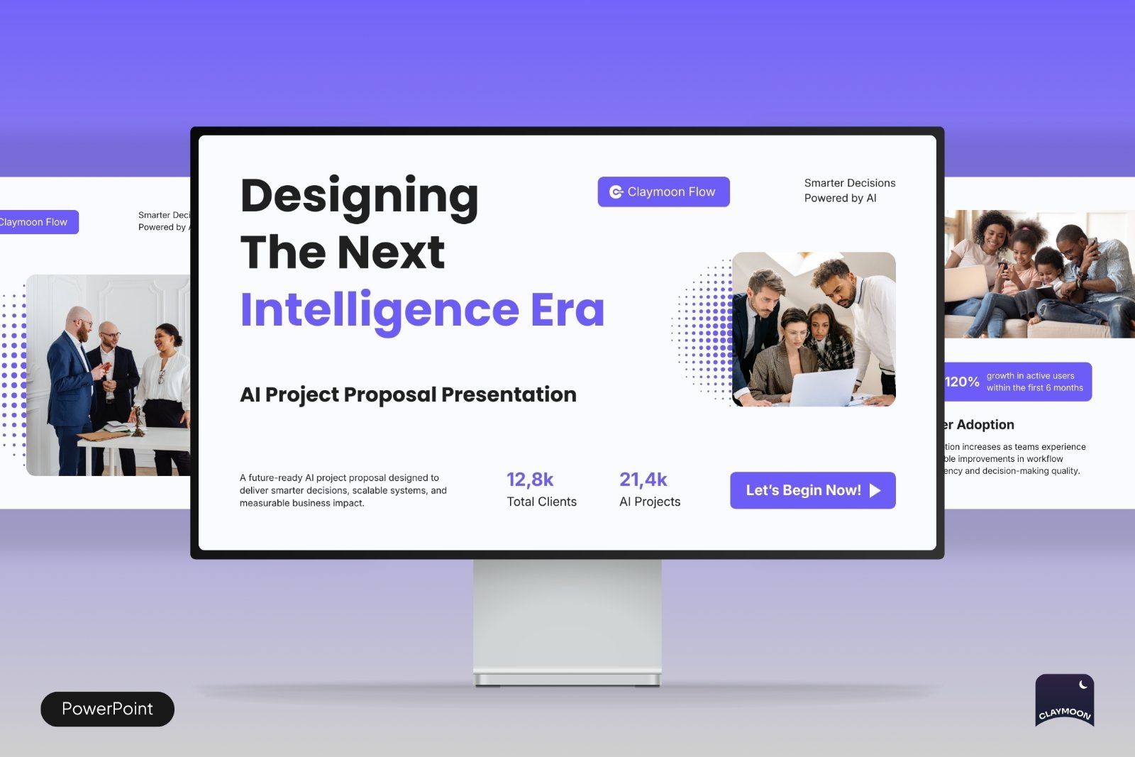 White Purple Modern AI Project Pitch Deck 007 — image 1