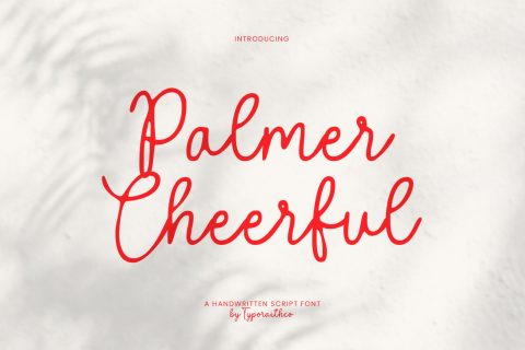 Palmer Cheerful | Script Font