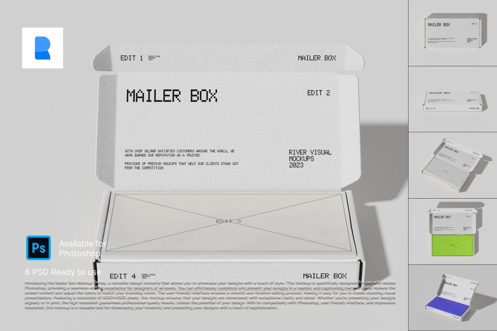 Mailer Box Minimalist Mockup — image 1