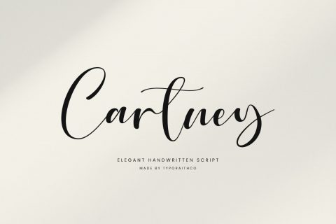 Cartney | Elegant Handwritten Script Font