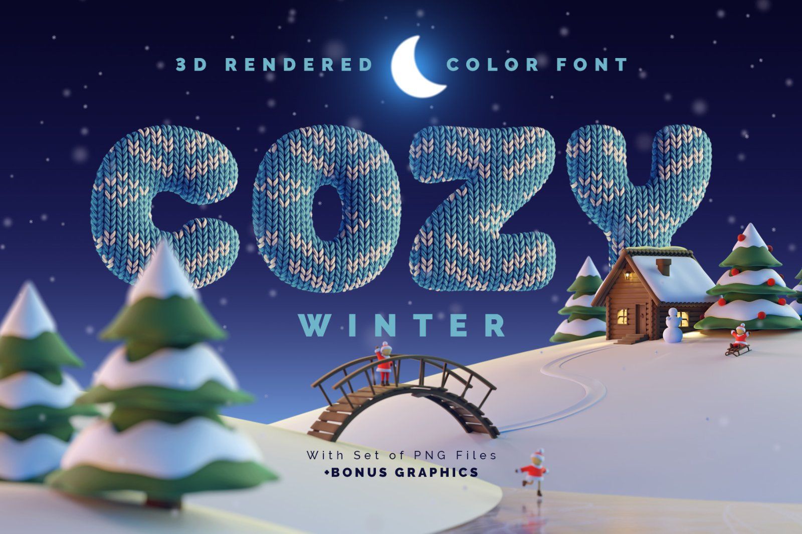 Cozy Winter — Color Bitmap Font — image 1