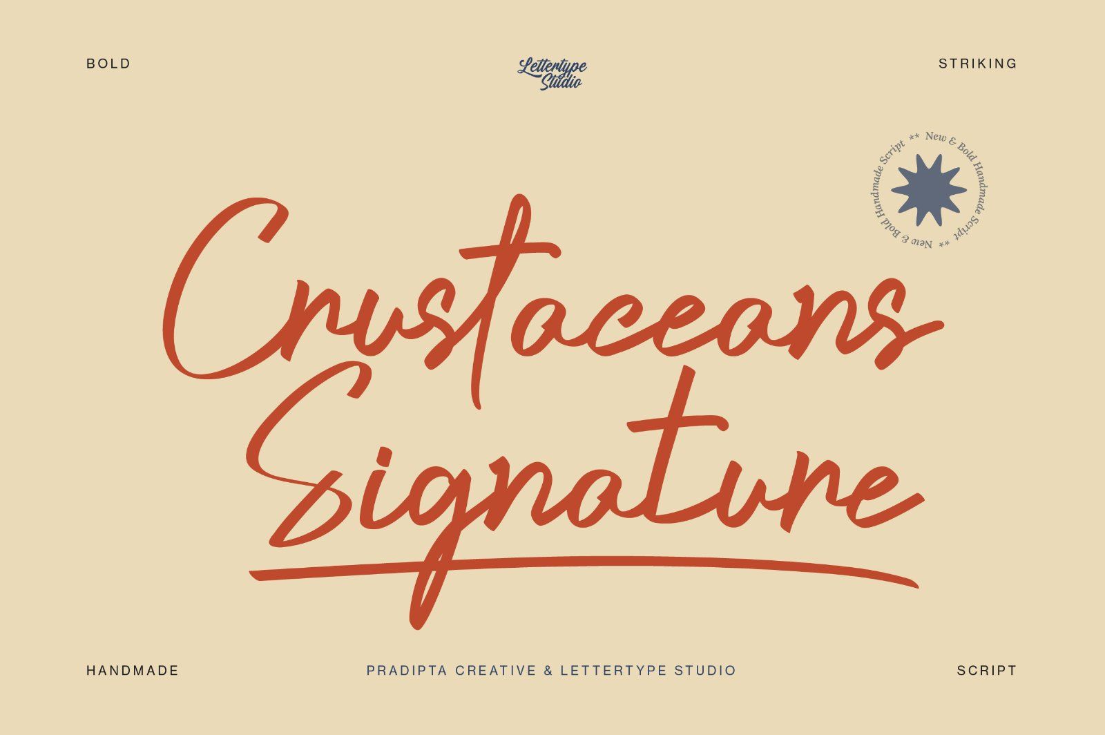 Crustaceans Signature Bold Script — image 1