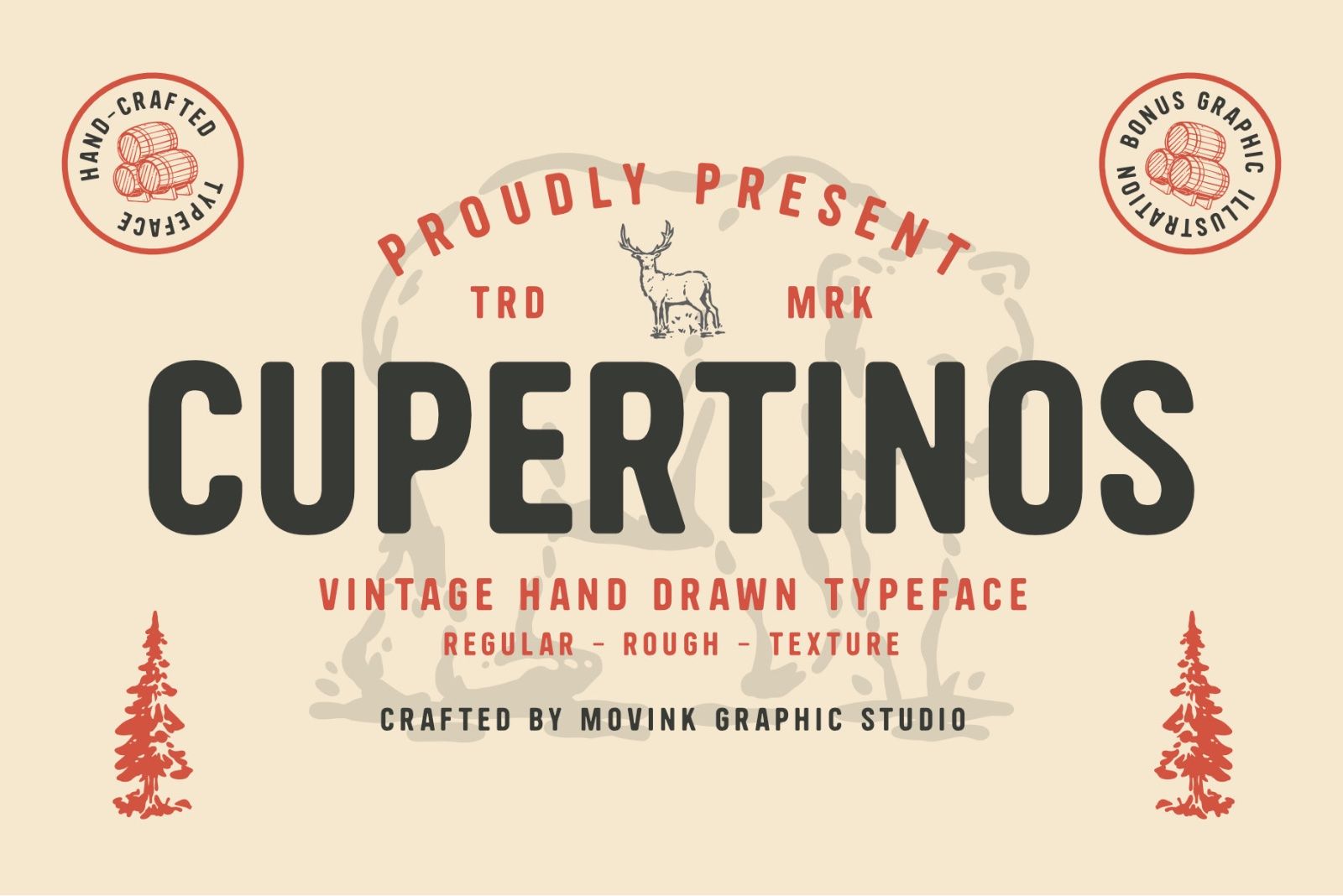 Cuppertinos – Vintage Hand Typeface
