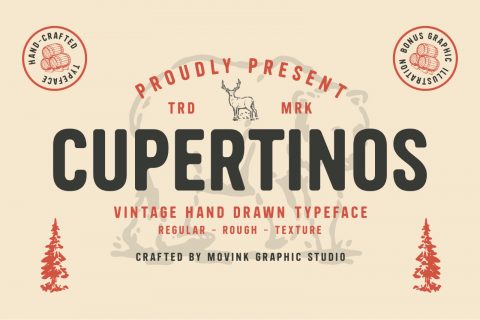 Cuppertinos – Vintage Hand Typeface