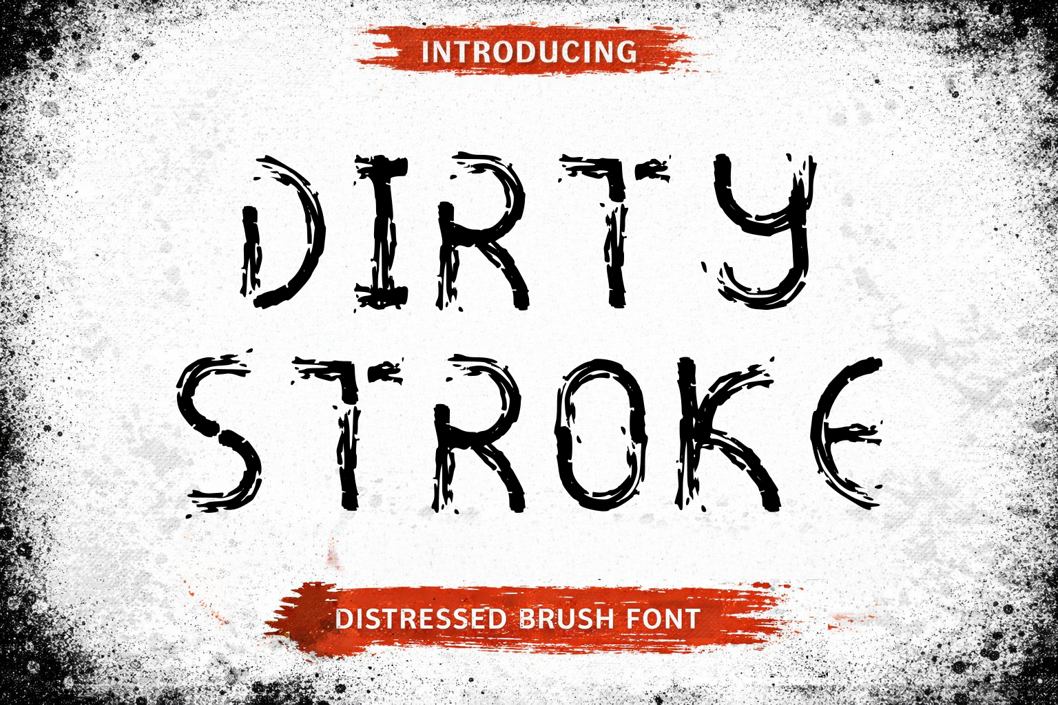 Dirty Stroke Font / Grunge / Distressed Display Typeface