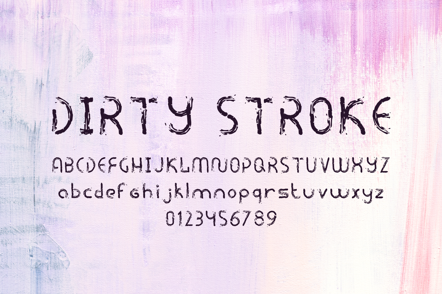 Dirty Stroke Font / Grunge / Distressed Display Typeface