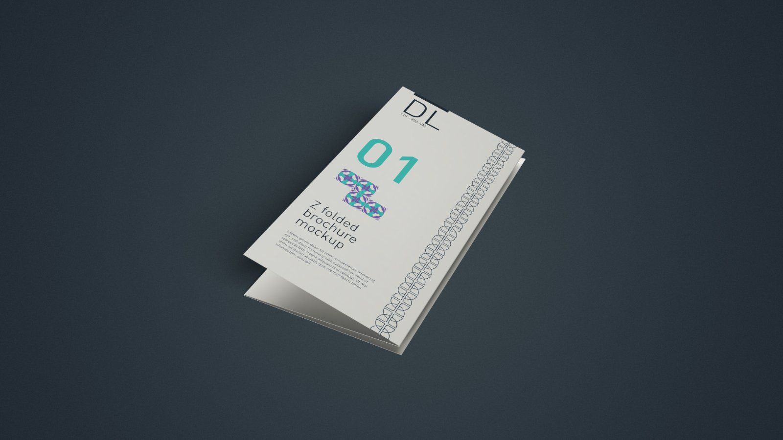 DL Z-Fold Brochure Mockup - 5PSDs