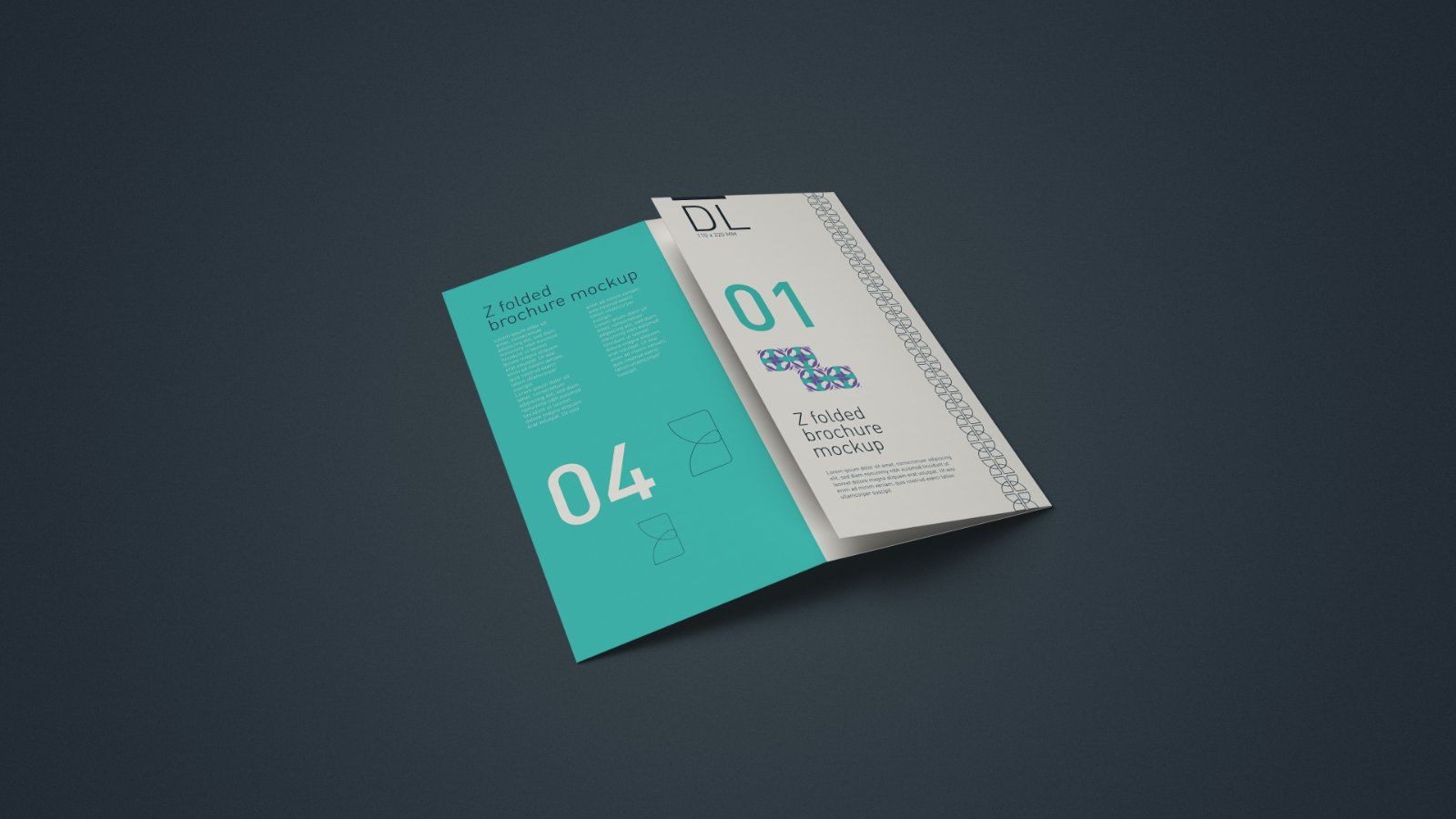 DL Z-Fold Brochure Mockup - 5PSDs