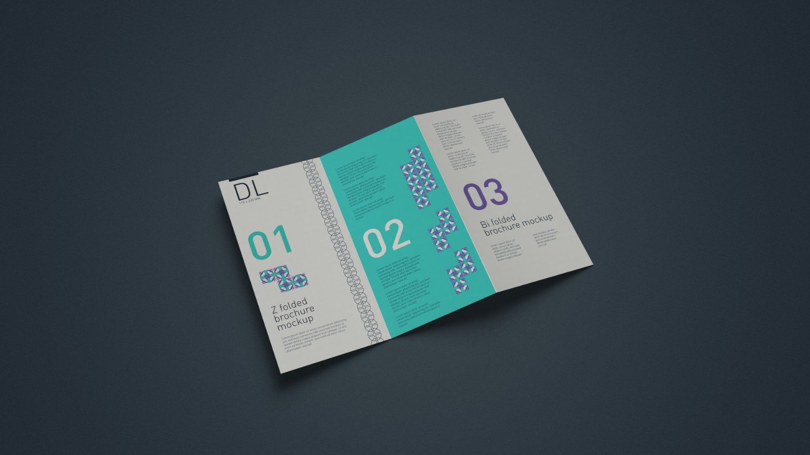 DL Z-Fold Brochure Mockup - 5PSDs