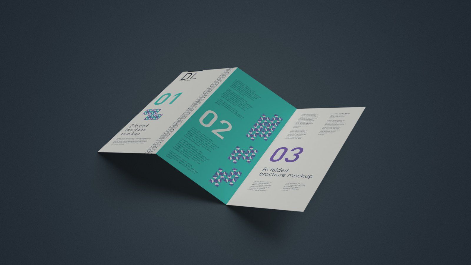 DL Z Fold Brochure Mockup - 5 PSDs Bundle