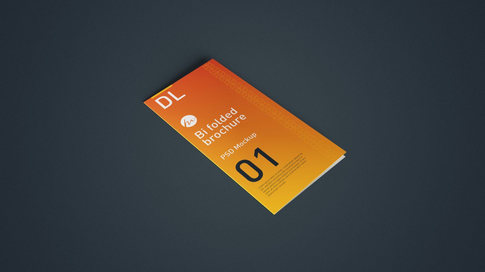 DL Bi Fold Brochure Mockup - 5 PSDs