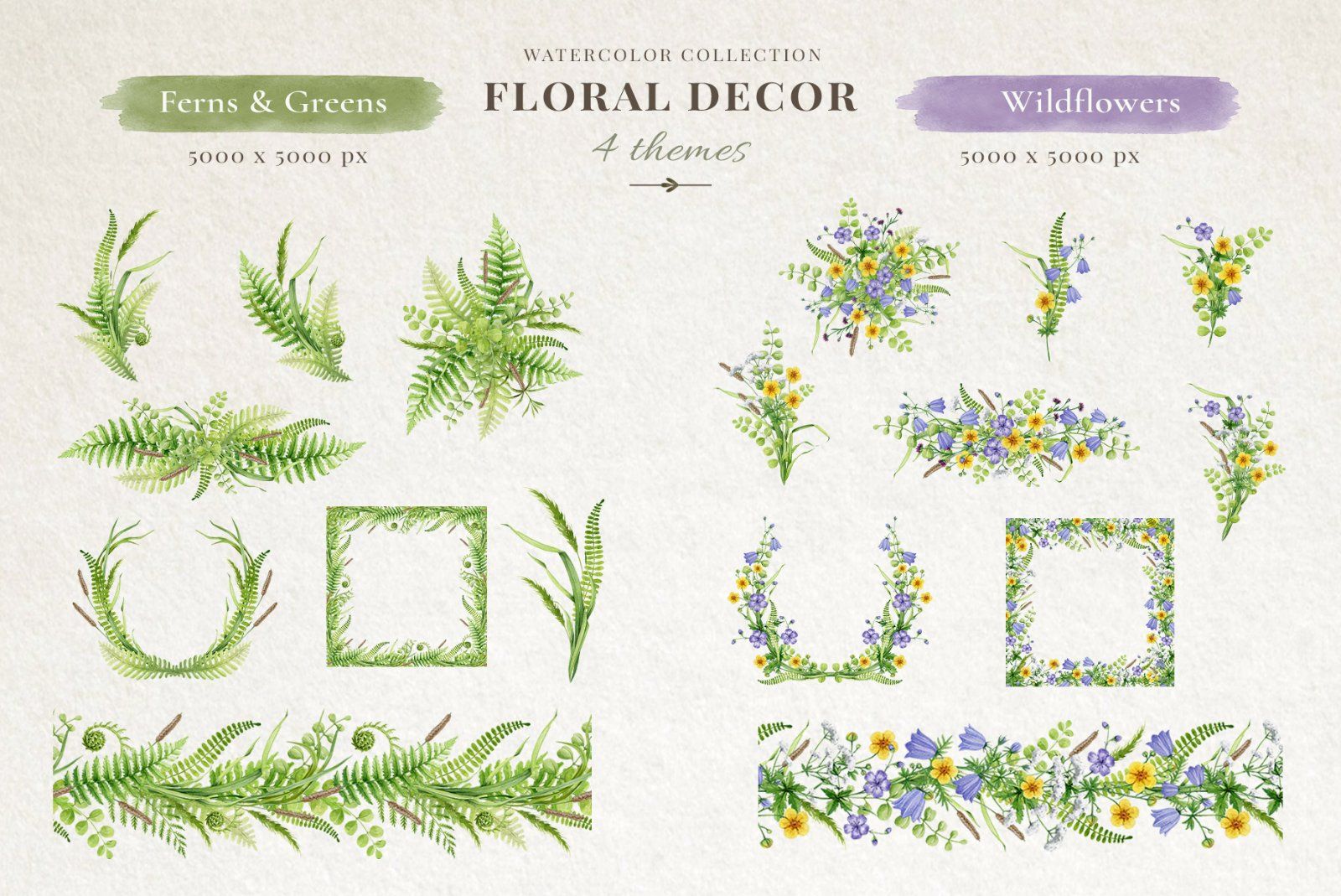 Woodland Animals Watercolor Clipart — image 8