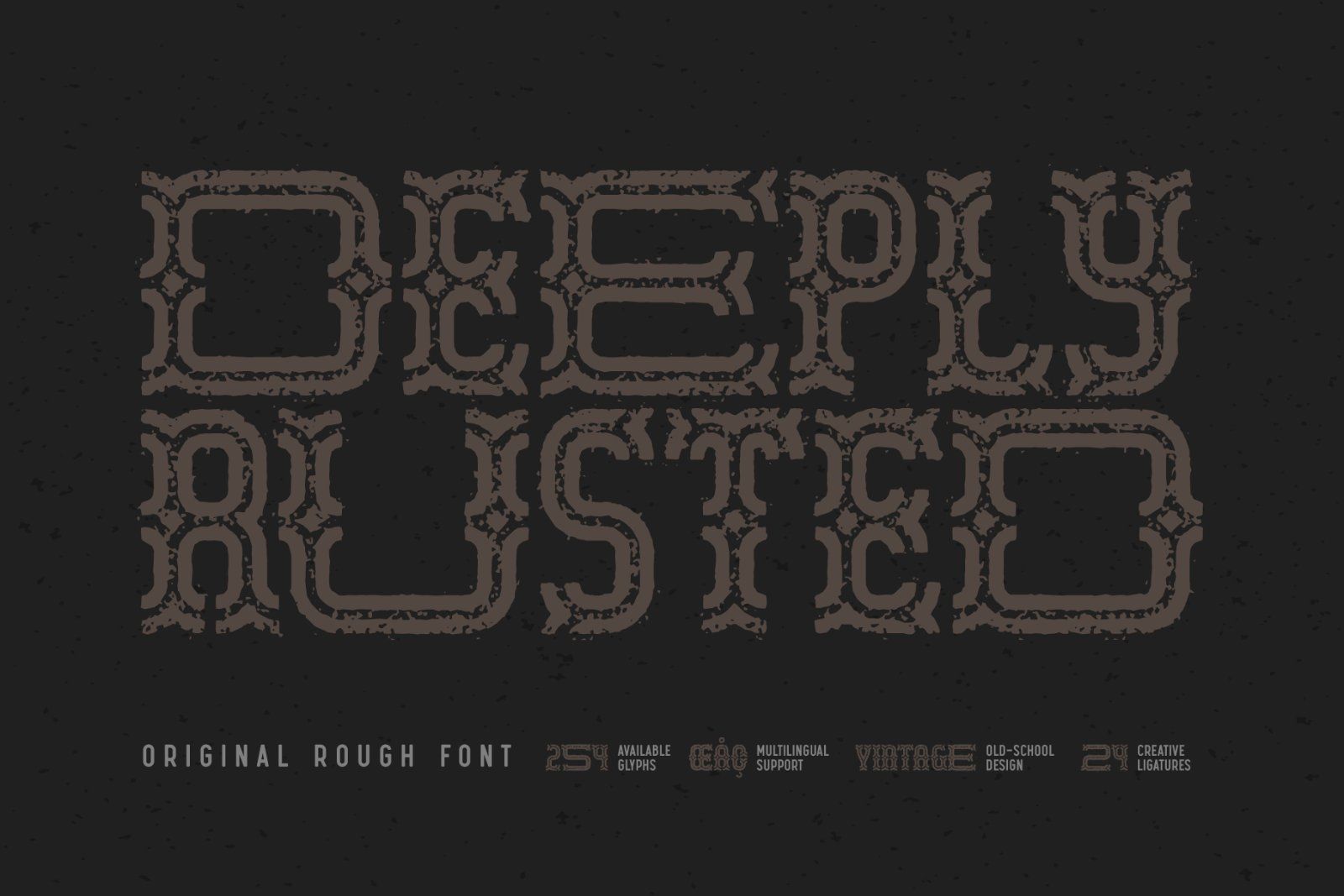 Deeply Rusted Font — image 1