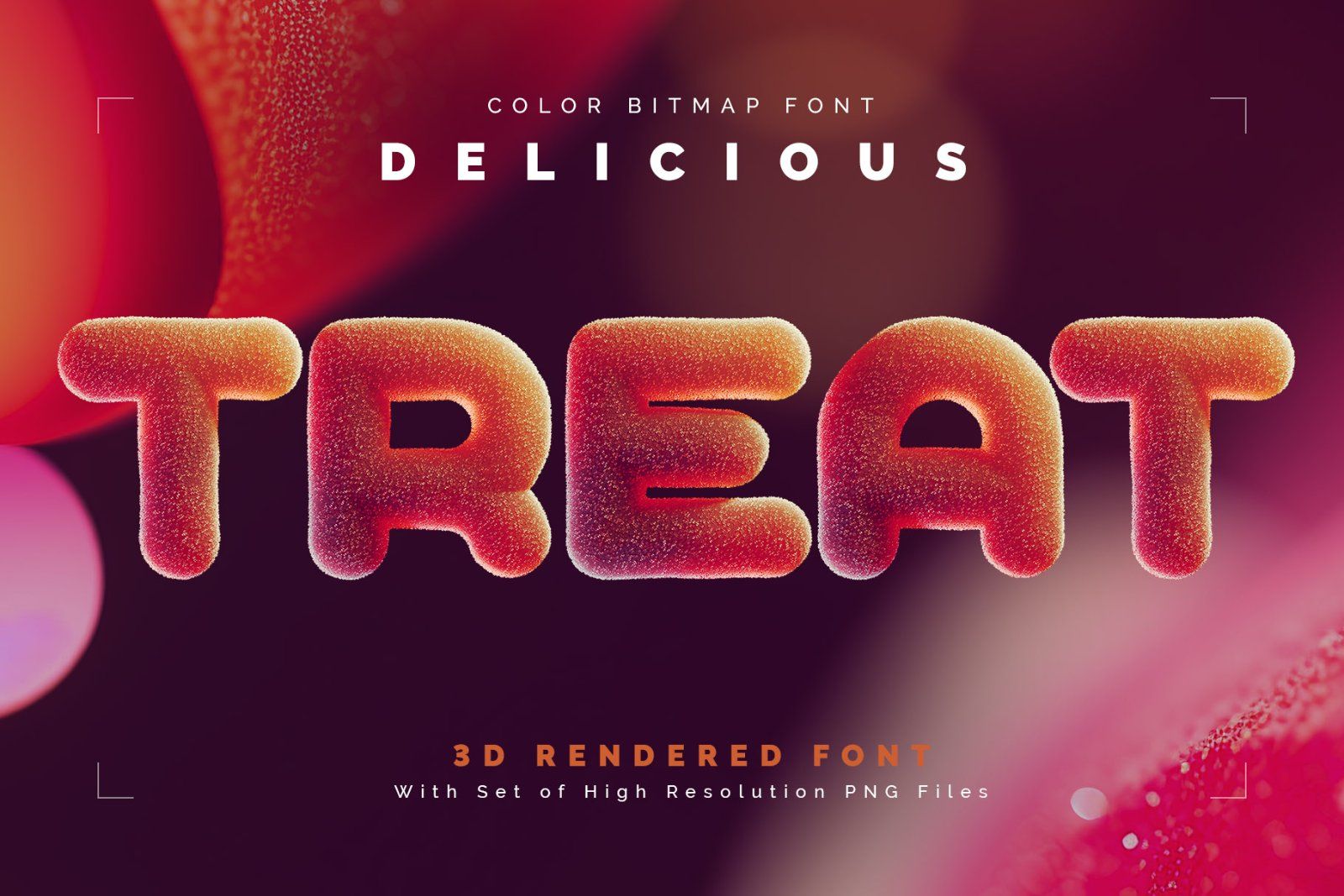 Delicious Treat — Color Bitmap Font — image 1