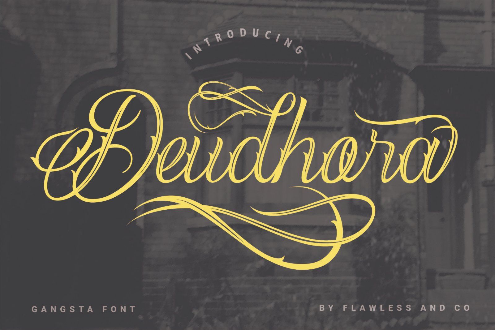 Deudhora - Tattoo Display Font — image 1