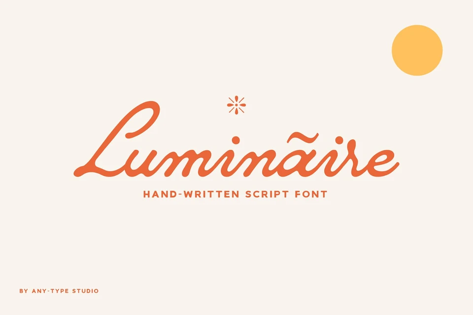 Luminaire Script Font