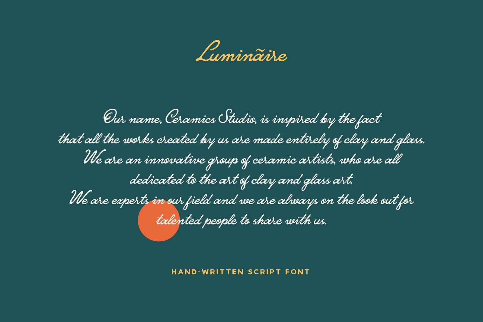 Luminaire Script Font — image 3