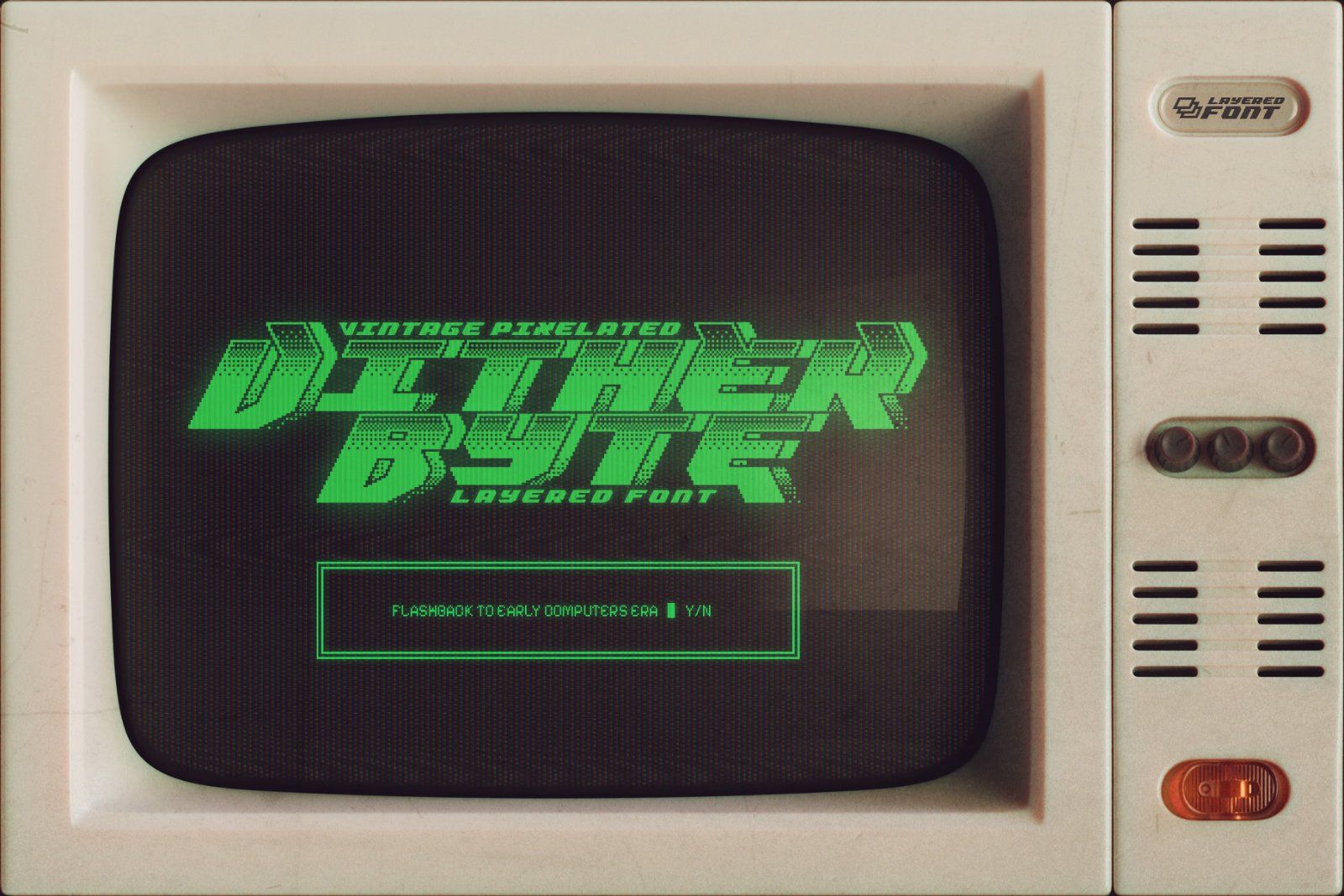 Dither Byte - Vintage Pixel Font — image 1
