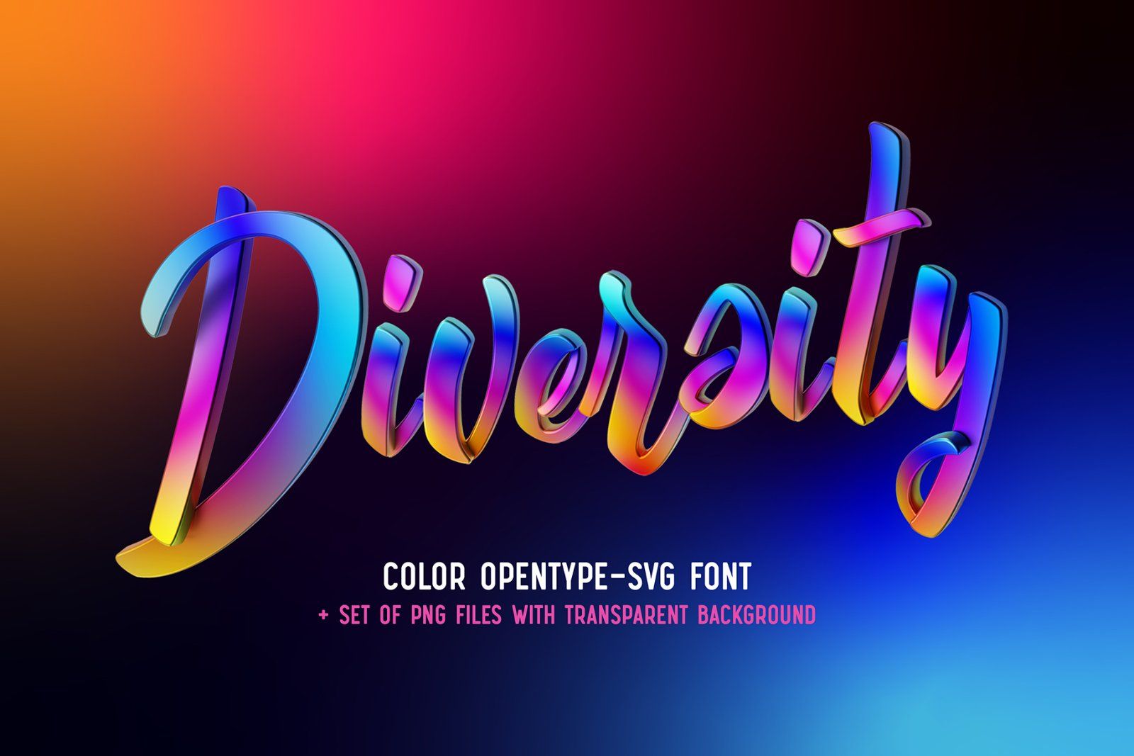 Diversity – Color Bitmap Font — image 1