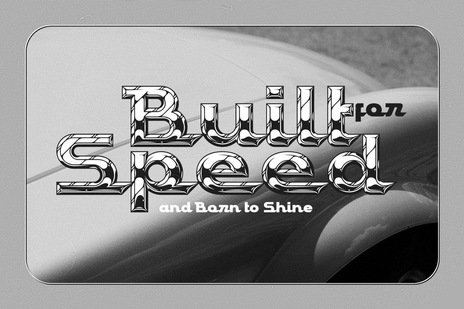 DrivEdge - Shiny Chrome Font — image 4
