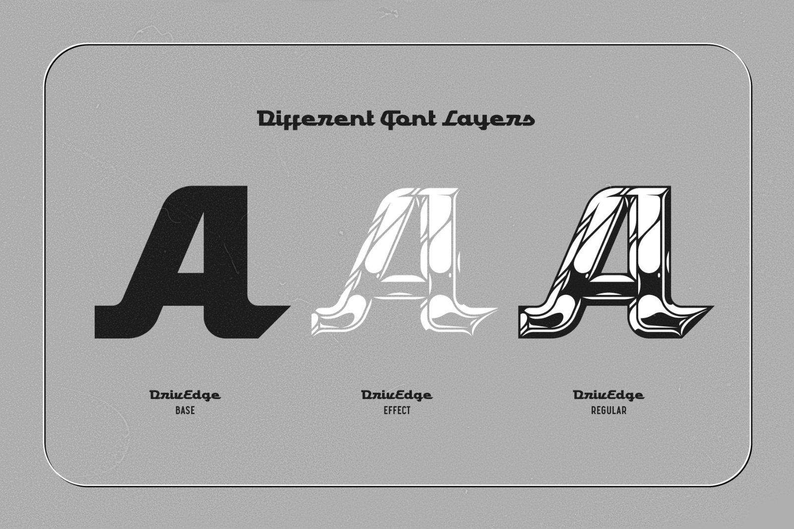 DrivEdge - Shiny Chrome Font — image 5