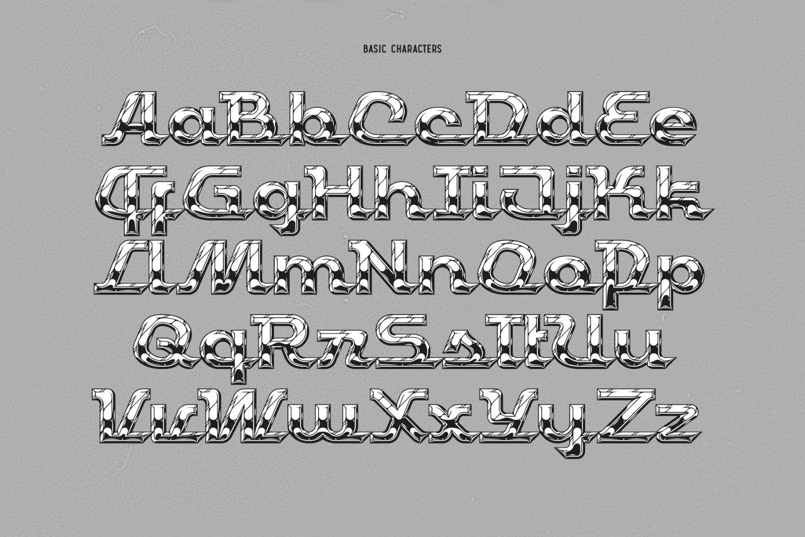 DrivEdge - Shiny Chrome Font — image 6