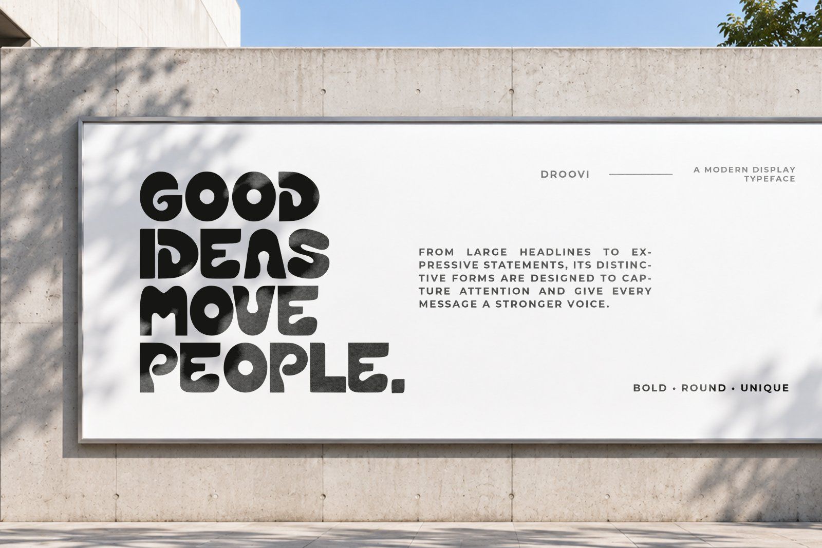 Droovi – Bold Rounded Display Font | Unique Retro Typeface — image 4
