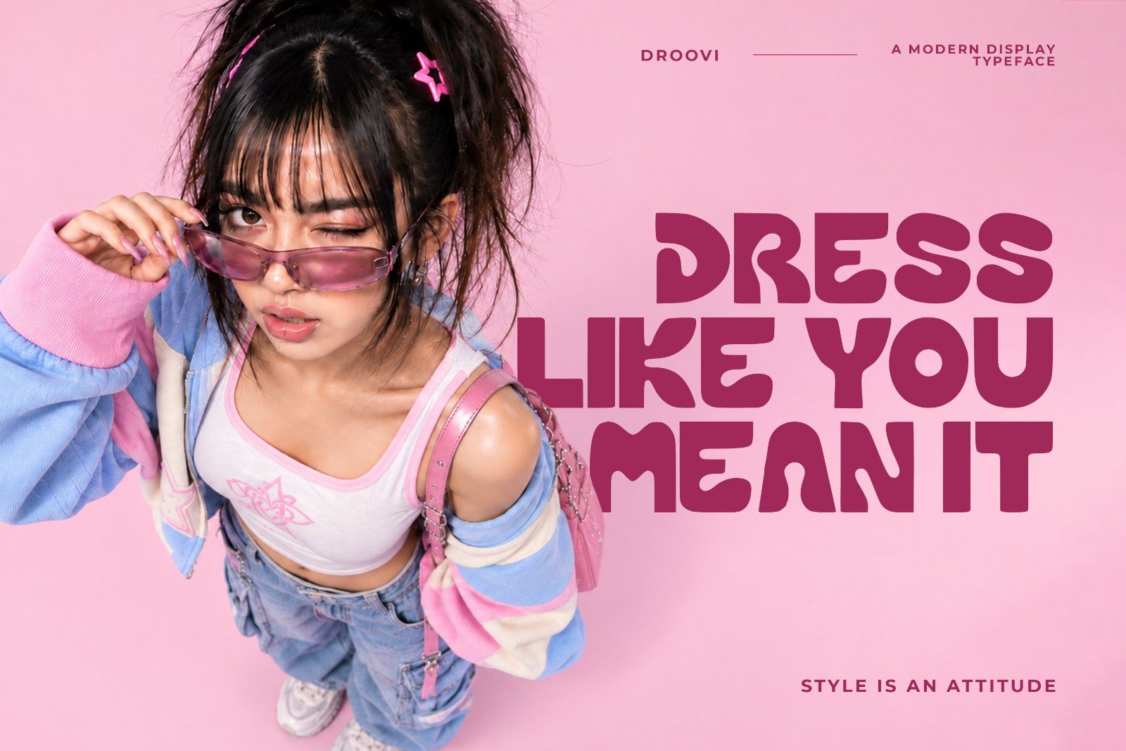 Droovi – Bold Rounded Display Font | Unique Retro Typeface — image 2