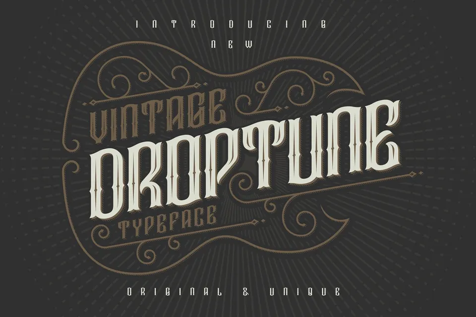 Droptune Typeface