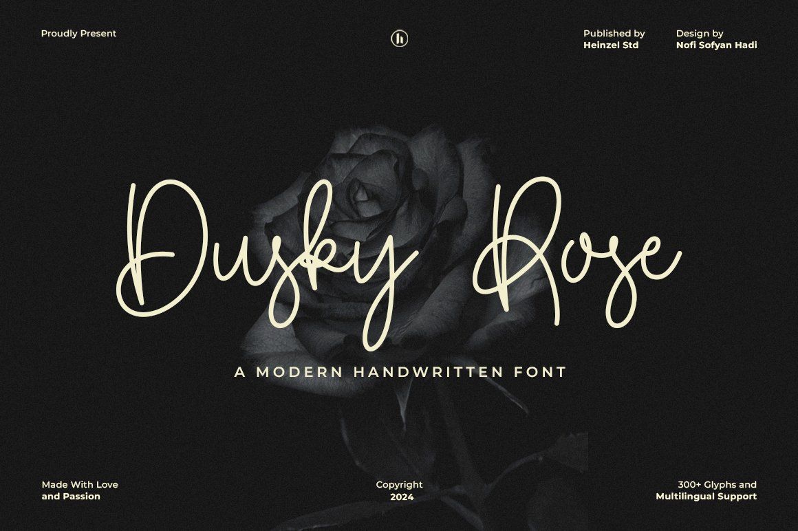 Dusky Rose Modern Handwritten Font — image 1