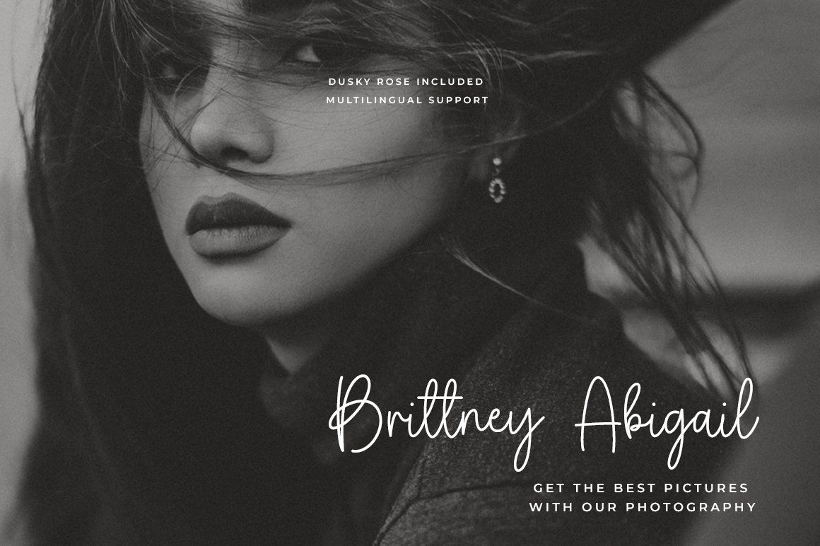 Dusky Rose Modern Handwritten Font — image 3