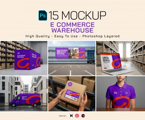 Premium E Commerce Warehouse Mockup