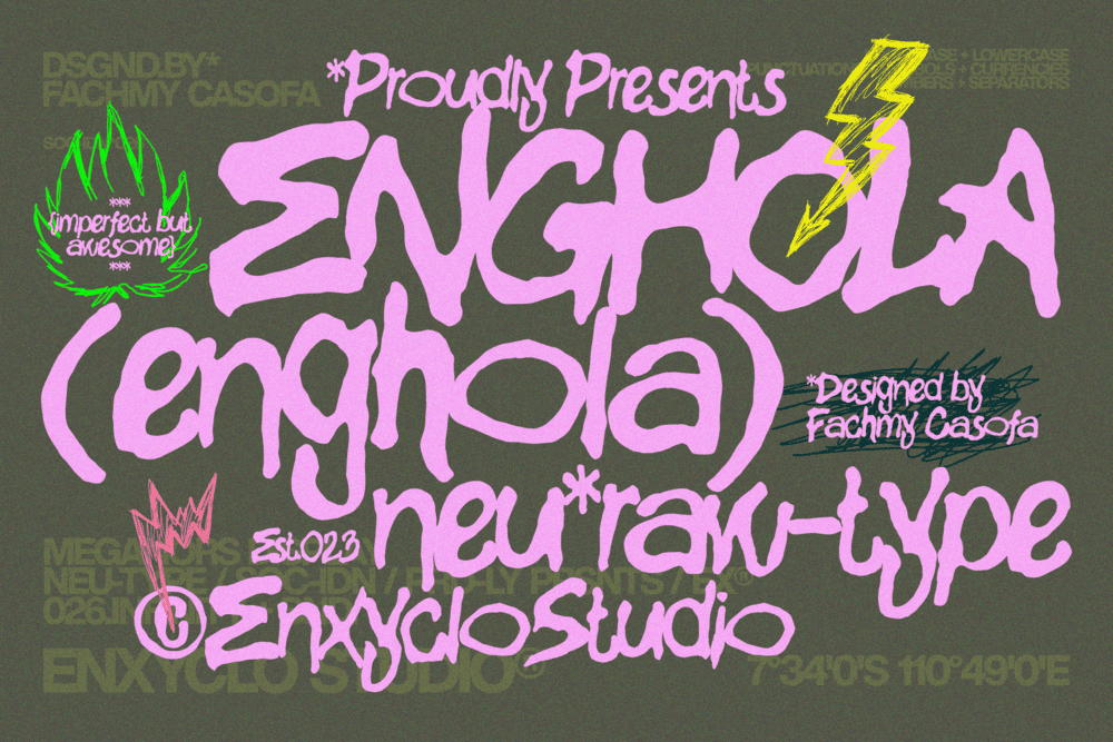 ENGHOLA  — Raw Branding Font — image 1