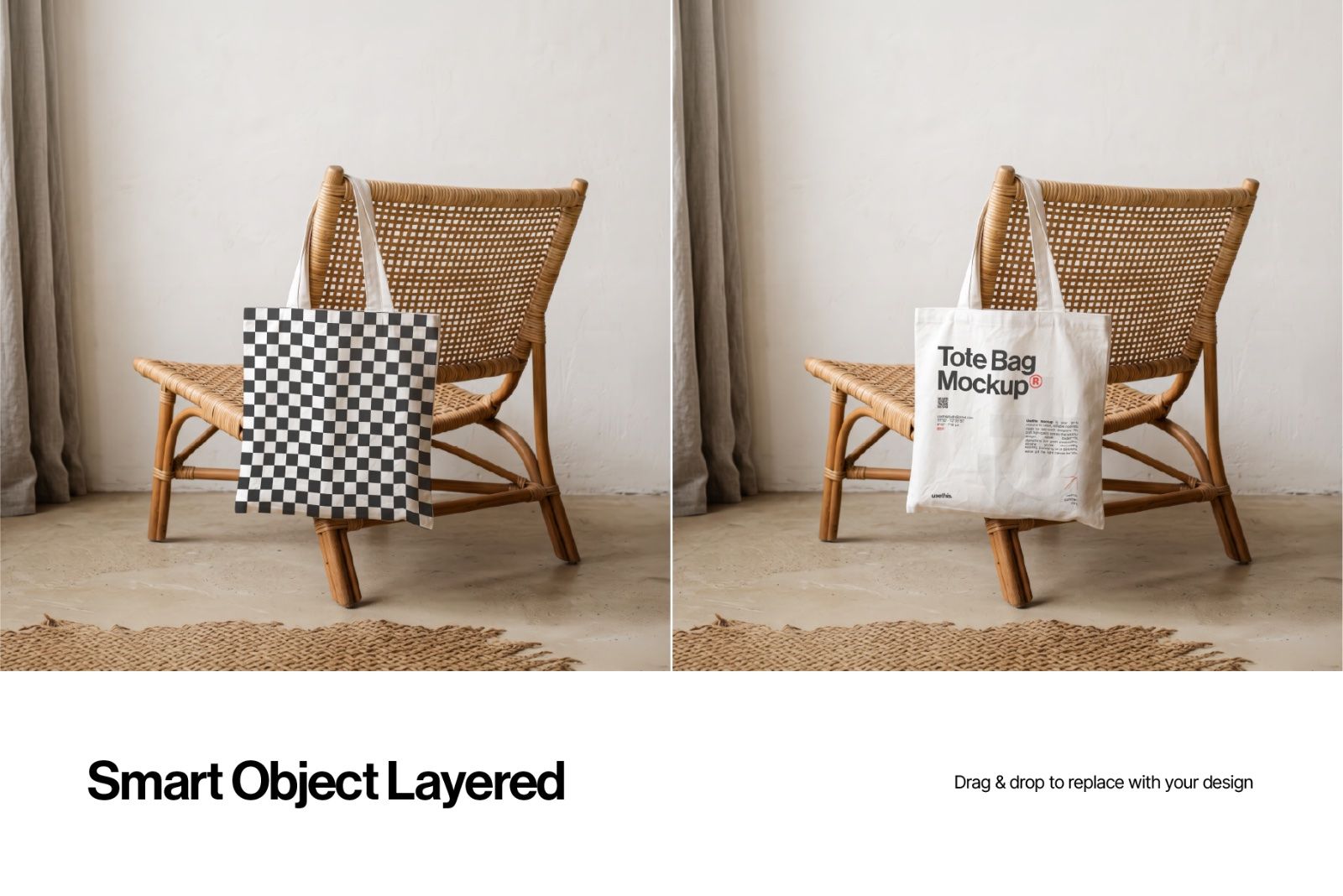 Rattan Studio Poster & Tote Bag Mockup Bundle — image 6