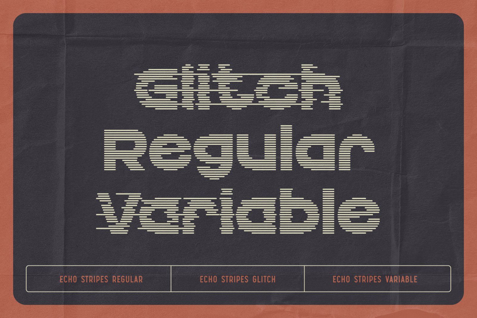 Echo Stripes - Variable Font Set — image 4