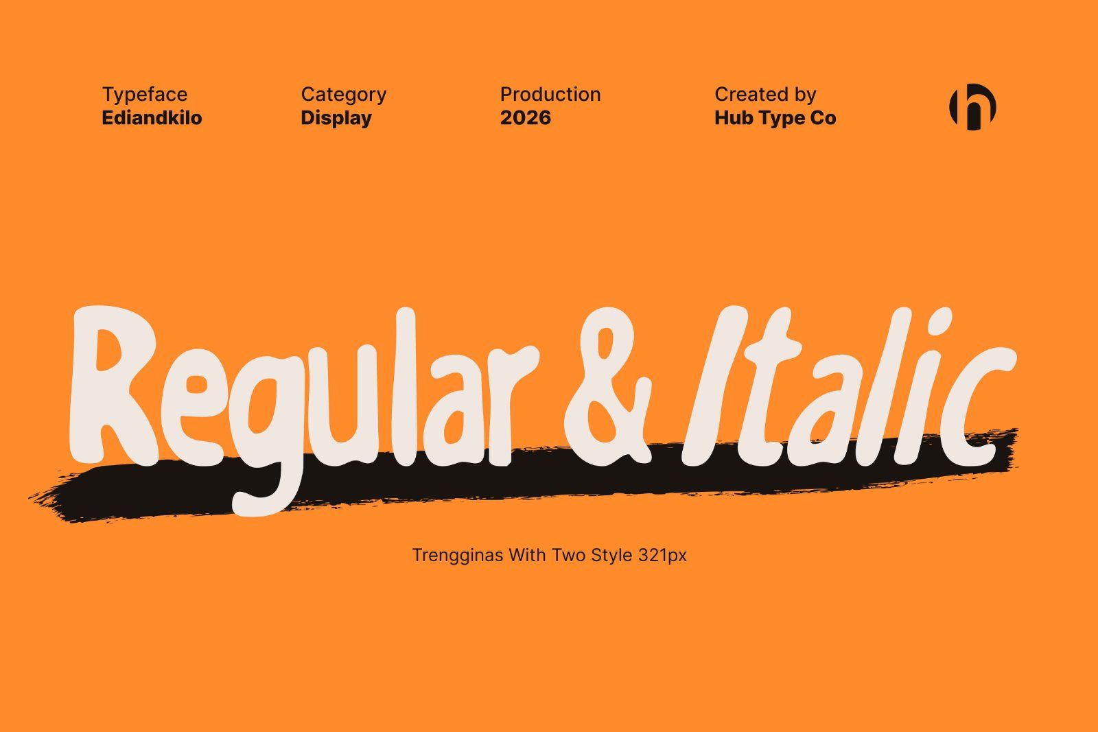 Ediandkilo – Playful & Bold Display Typeface — image 2