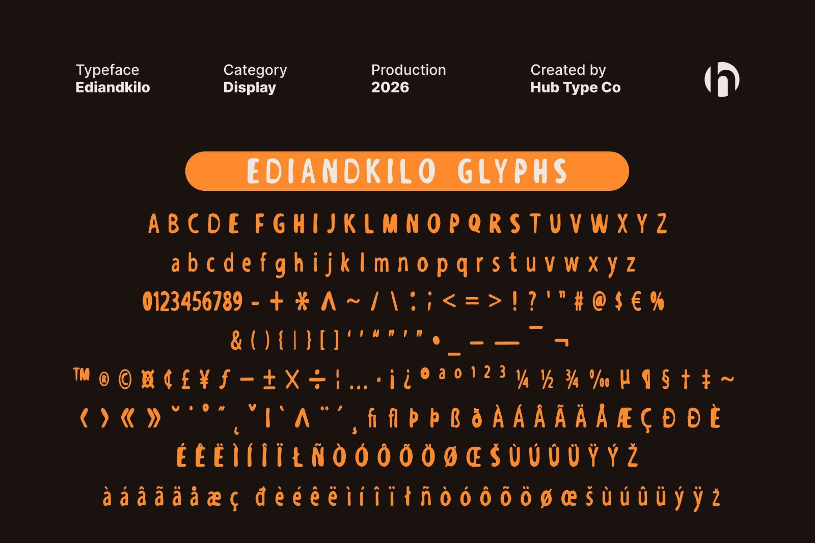 Ediandkilo – Playful & Bold Display Typeface — image 9