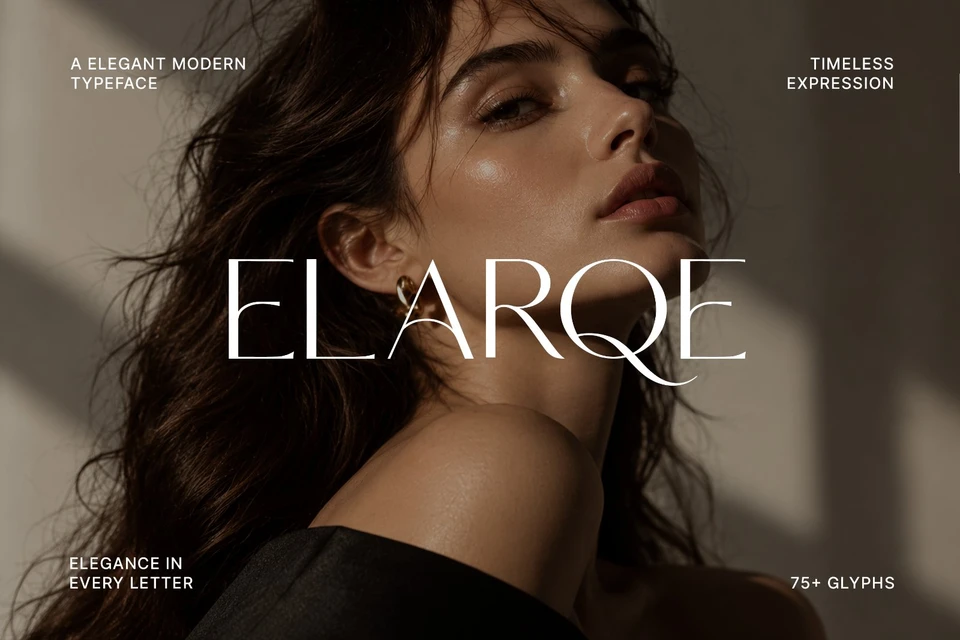 Font Elarqe — Elegant Modern Serif Typeface
