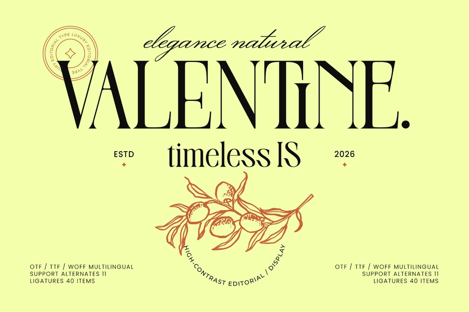 Valentine Editorial Serif