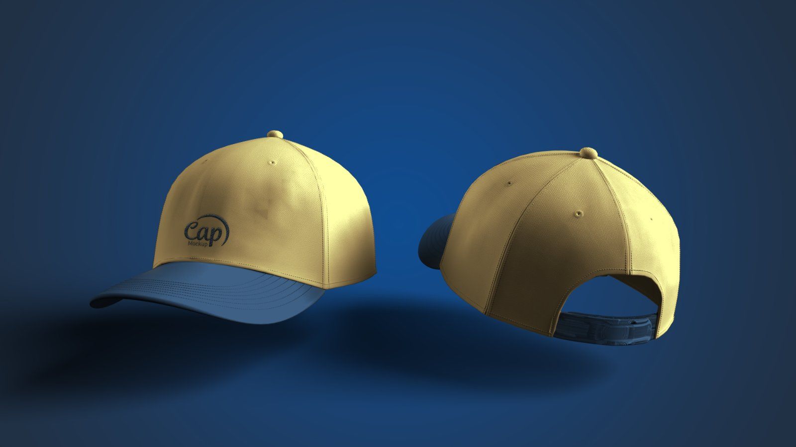 Embroidered Cap Mockup – Baseball Hat Branding, 4 PSD Files