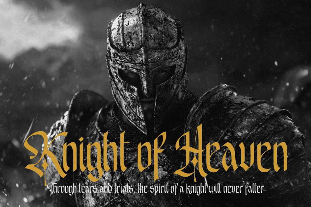 EMXAGE ALDSYB — Modern Medieval Blackletter Font — image 12