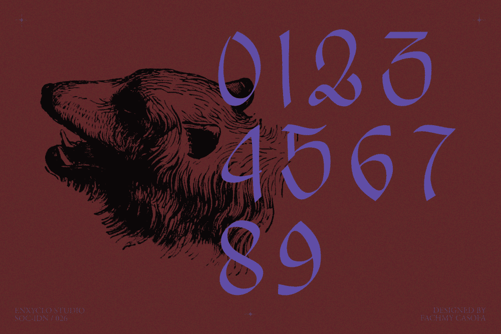 EMXAGE ALDSYB — Modern Medieval Blackletter Font