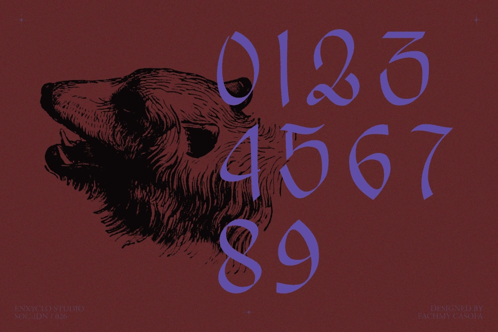 EMXAGE ALDSYB — Modern Medieval Blackletter Font — image 14