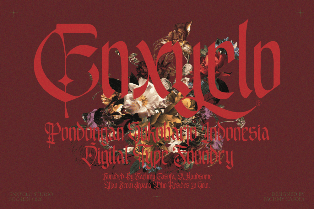 EMXAGE ALDSYB — Modern Medieval Blackletter Font