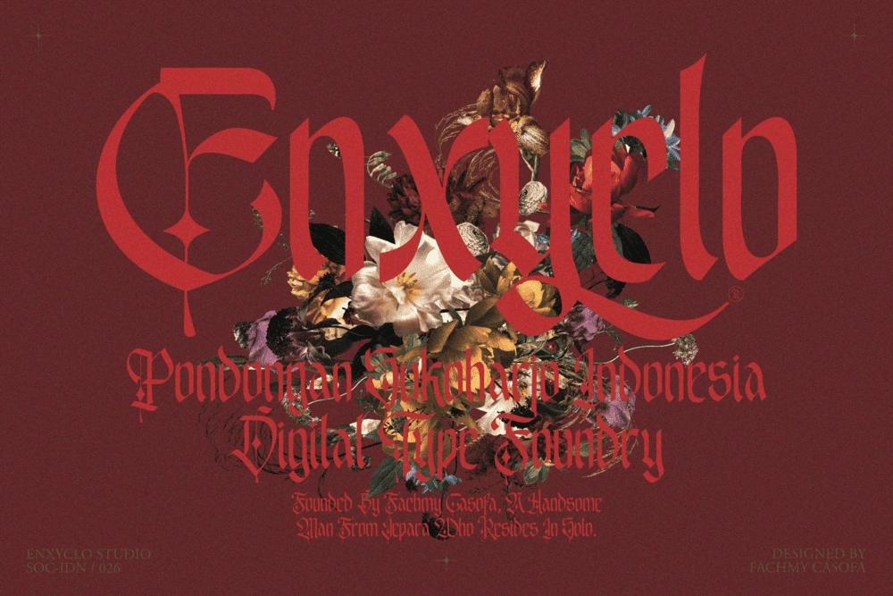 EMXAGE ALDSYB — Modern Medieval Blackletter Font — image 18