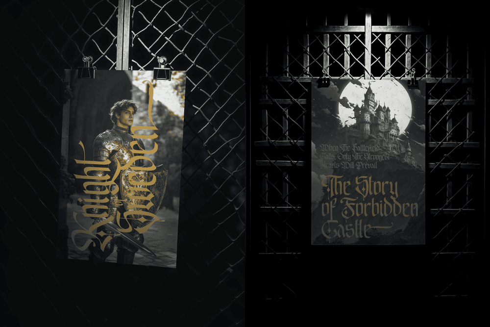 EMXAGE ALDSYB — Modern Medieval Blackletter Font