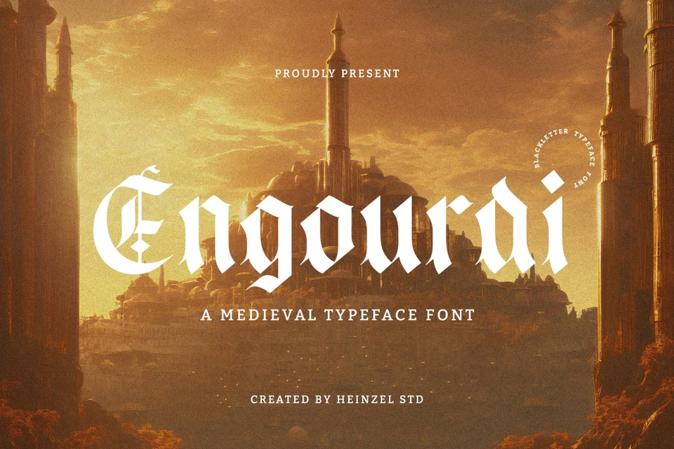 Engourdi Medieval Blackletter Font