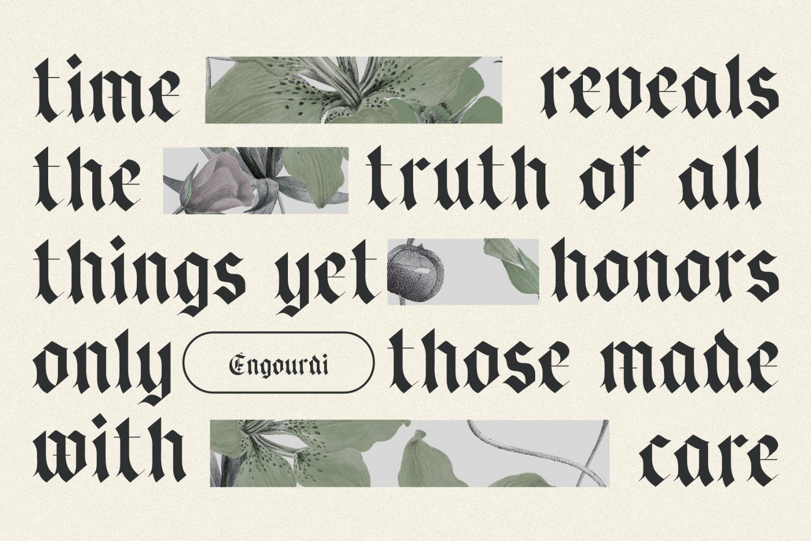 Engourdi Medieval Blackletter Font — image 12