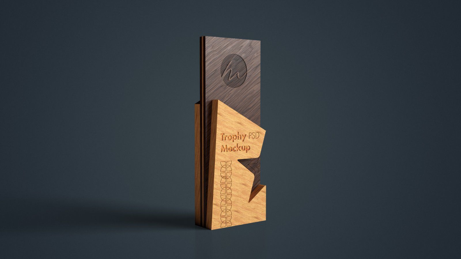 Engraved Layered Wooden Star Award - 5 PSDs — image 2